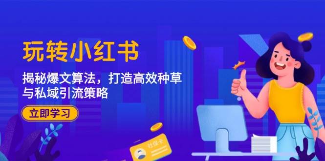 玩转小红书：揭秘爆文算法，打造高效种草与私域引流策略-赛德副业库