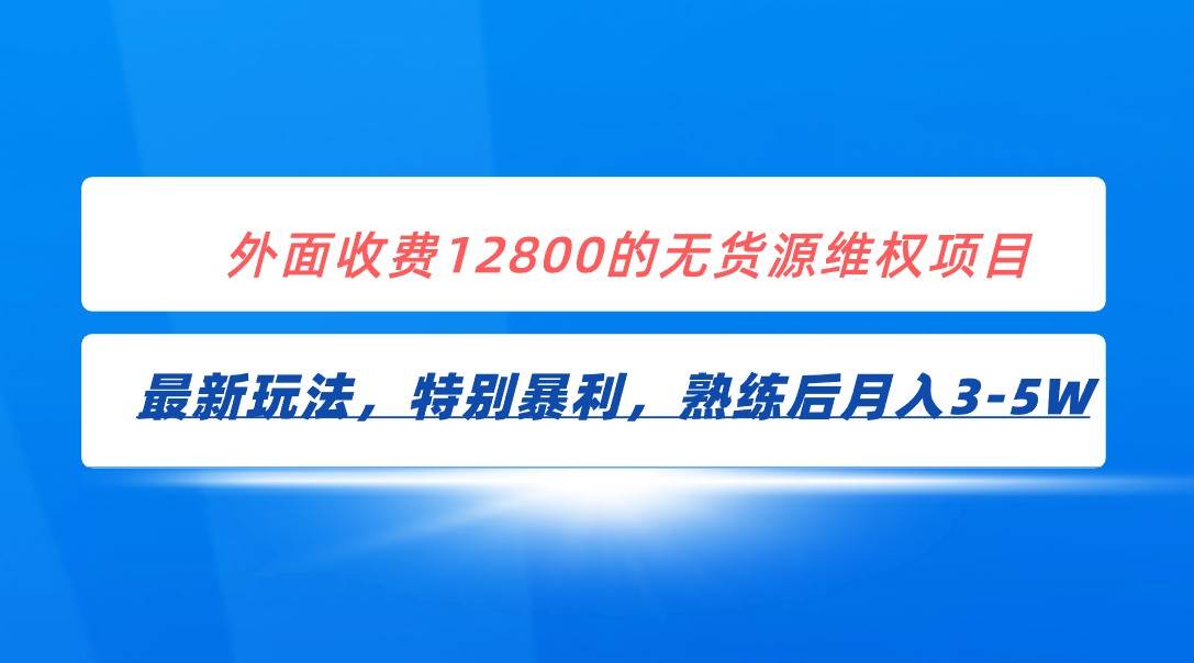 全网首发！外面收费12800的无货源维权最新暴利玩法，轻松月入3-5W-赛德副业库