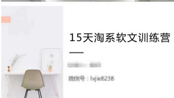 15天淘系软文训练营,跟年入50万的淘系软文导师,学习月收过万的淘系软文-赛德副业库