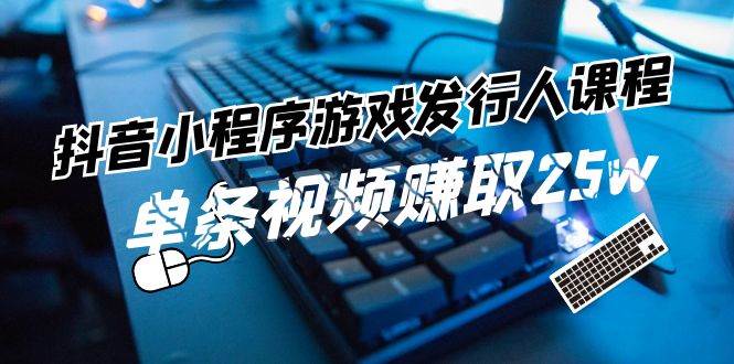 （11766期）抖音小程序-游戏发行人课程：带你玩转游戏任务变现，单条视频赚取25w-赛德副业库