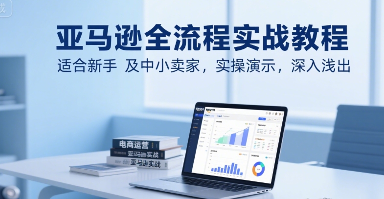 亚马逊全流程实战教程,适合新手及中小卖家,实操演示,深入浅出-赛德副业库