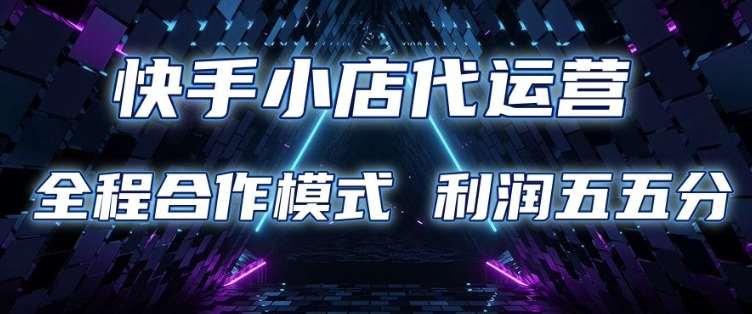 快手小店代运营 限时托管计划 合作模式 利润五五分成【揭秘】-赛德副业库