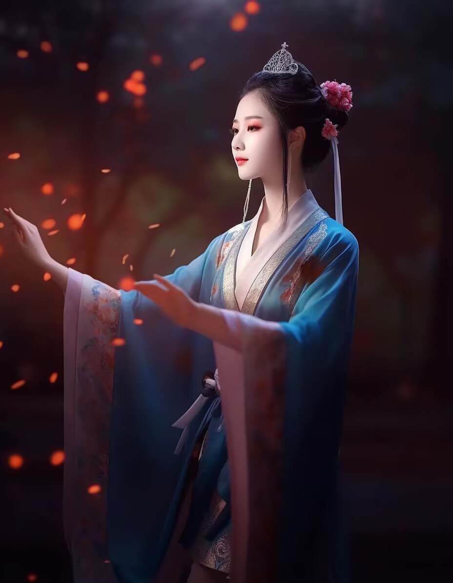图片[9]-Midjourney关键词-AI生成中国风古装汉服美女人像提示关键词-赛德副业库