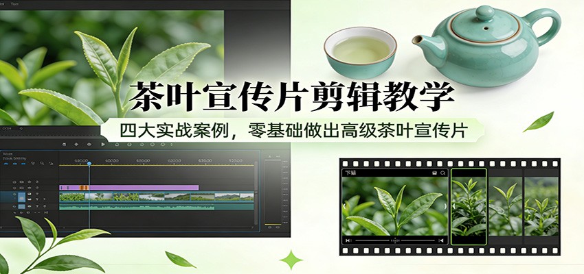 茶叶宣传片剪辑教学：四大实战案例，零基础做出高级茶叶宣传片-赛德副业库