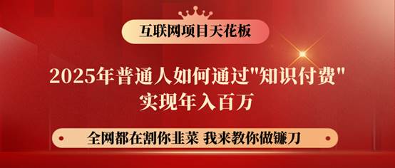 镰刀训练营超级IP合伙人，25年普通人如何通过“知识付费”年入百万！-赛德副业库