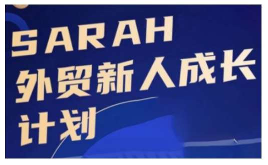 外贸新人成长计划,外贸新人学起来,偷偷让自己变强大-赛德副业库