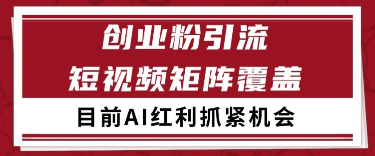 小红书某音创业赛道引流获客 自热矩阵日引200+【揭秘】-赛德副业库
