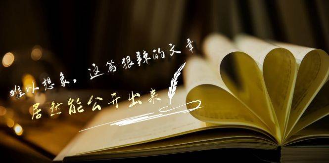 某公众号付费文章《难以想象,这篇狠辣的文章,居然能公开出来》-赛德副业库