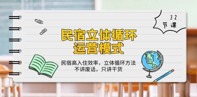 民宿立体循环运营模式：民宿高入住效率，立体循环方法，只讲干货（32节）-赛德副业库