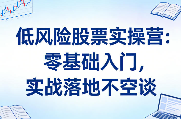 低风险股票实操营：零基础入门，实战落地不空谈-赛德副业库