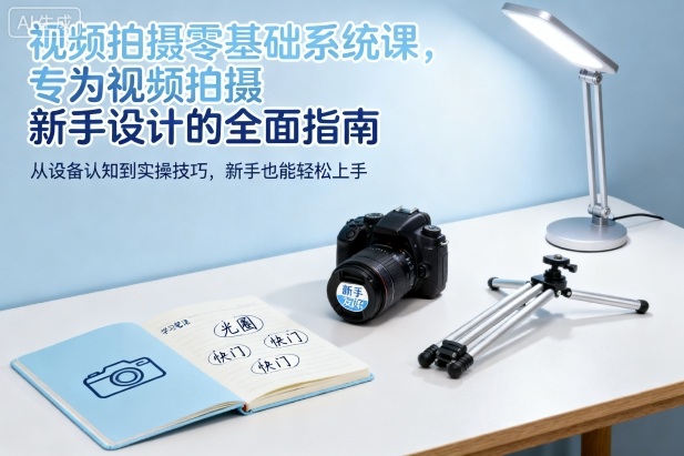 视频拍摄零基础系统课，专为视频拍摄新手设计的全面指南-赛德副业库