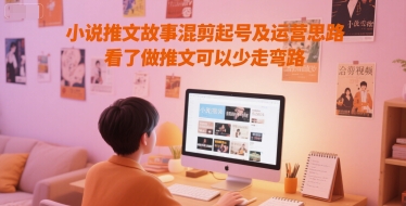 小说推文故事混剪起号及运营思路，看了做推文可以少走弯路-赛德副业库