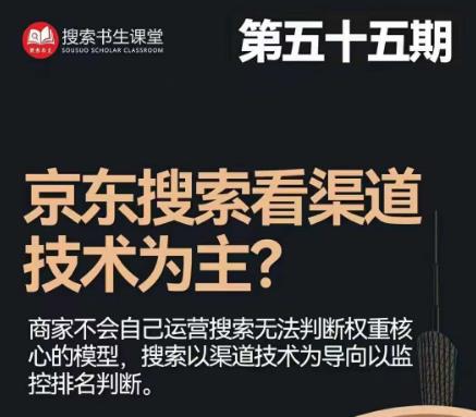 搜索书生·京东店长POP班【第55期】，京东搜推与爆款打造技巧，站内外广告高ROI投放打法-赛德副业库