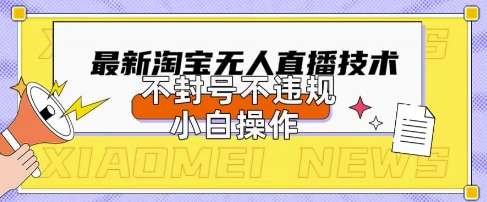 2025年淘宝无人直播带货10.0.全新技术，不违规，不封号，纯小白操作，日入数张【揭秘】-赛德副业库