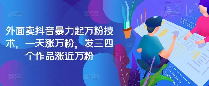 最新抖音暴力起万粉技术，一天涨万粉，发三四个作品涨近万粉-赛德副业库