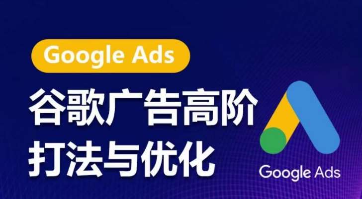 谷歌广告高阶打法与优化，凝结行业精华的谷歌广告体系课程，带你抓住流量红利，最大化ROI-赛德副业库