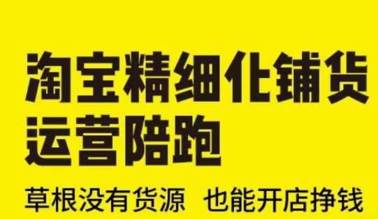 淘宝精细化铺货运营陪跑(部分更新至2025)，草根没有货源 也能开店挣钱-赛德副业库