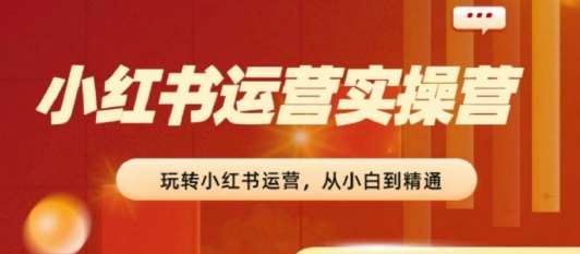 2024小红书运营实操营，​从入门到精通，完成从0~1~100-赛德副业库