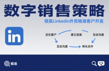 数字销售策略领英LinkedIn外贸精准客户开发-赛德副业库