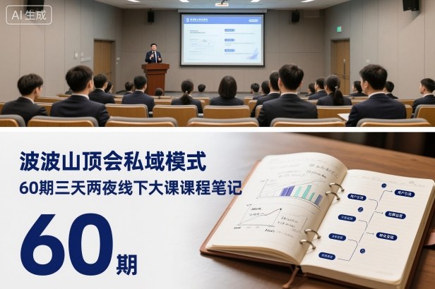 波波山顶会私域模式60期三天两夜线下大课课程笔记（文档）-赛德副业库