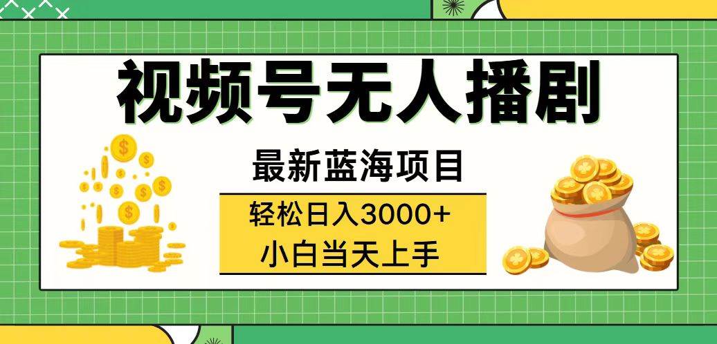 （12128期）视频号无人播剧，轻松日入3000+，最新蓝海项目，拉爆流量收益，多种变…-赛德副业库
