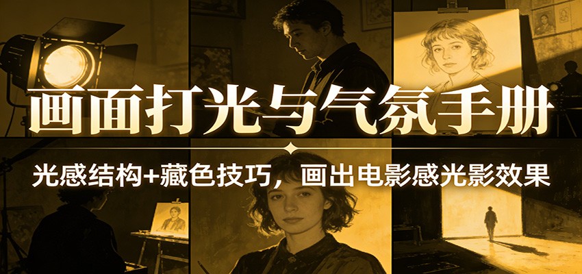 画面打光与气氛手册：光感结构+藏色技巧，画出电影感光影效果-赛德副业库