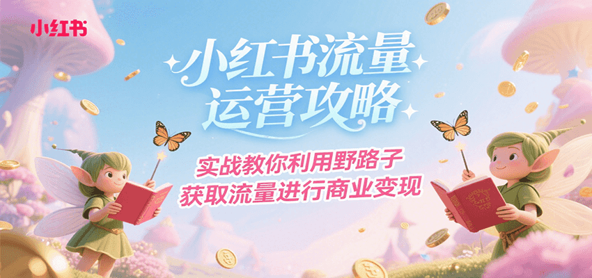 小红书流量运营攻略，实战教你利用野路子获取流量进行商业变现-赛德副业库