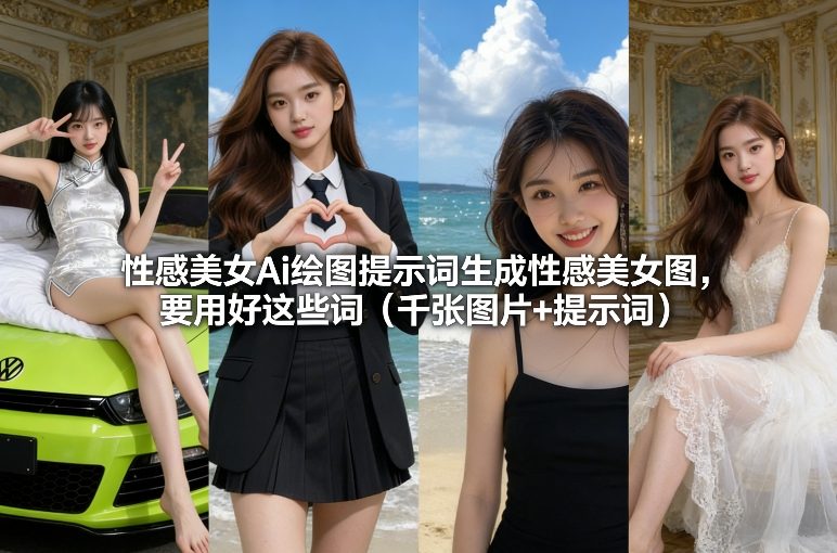 性感美女Ai绘图提示词生成性感美女图，要用好这些词（千张图片+提示词）-赛德副业库