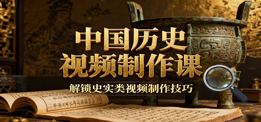 中国历史视频制作课:疆域地图集+参考文案+练习素材,解锁史实类视频制作技巧-赛德副业库