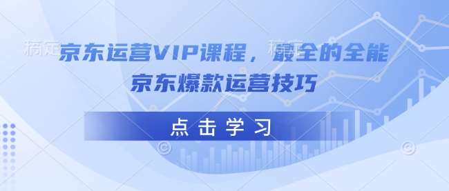 京东运营VIP课程,最全的全能京东爆款运营技巧-赛德副业库