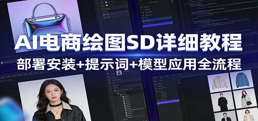 AI电商绘图SD详细教程:部署安装+提示词+模型应用全流程-赛德副业库