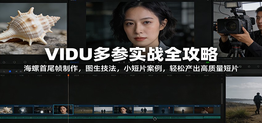 VIDU多参实战全攻略:海螺首尾帧制作,图生技法,小短片案例,轻松产出高质量短片-赛德副业库