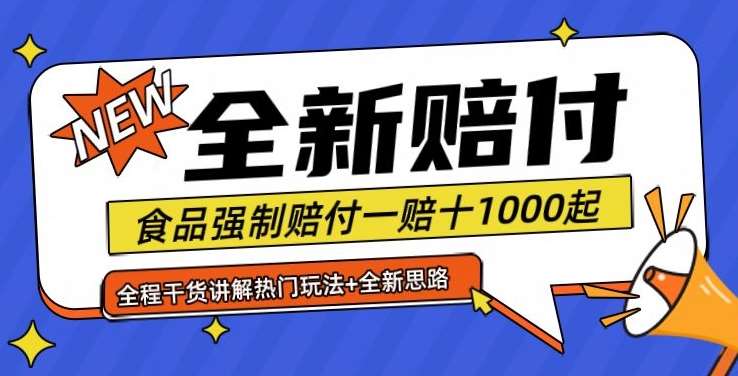 全新赔付思路糖果食品退一赔十一单1000起全程干货【仅揭秘】-赛德副业库