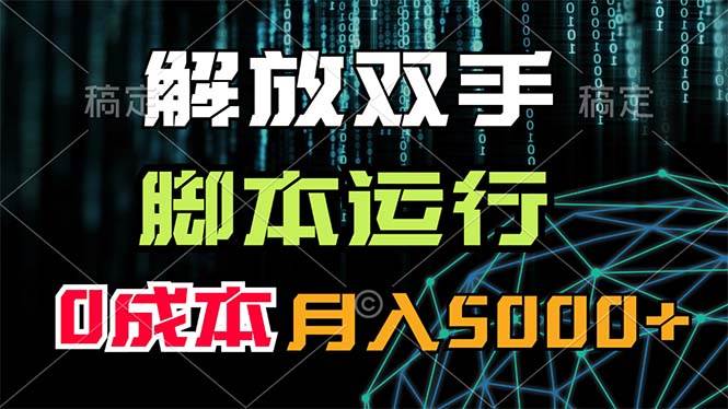 （11721期）解放双手，脚本运行，0成本月入5000+-赛德副业库