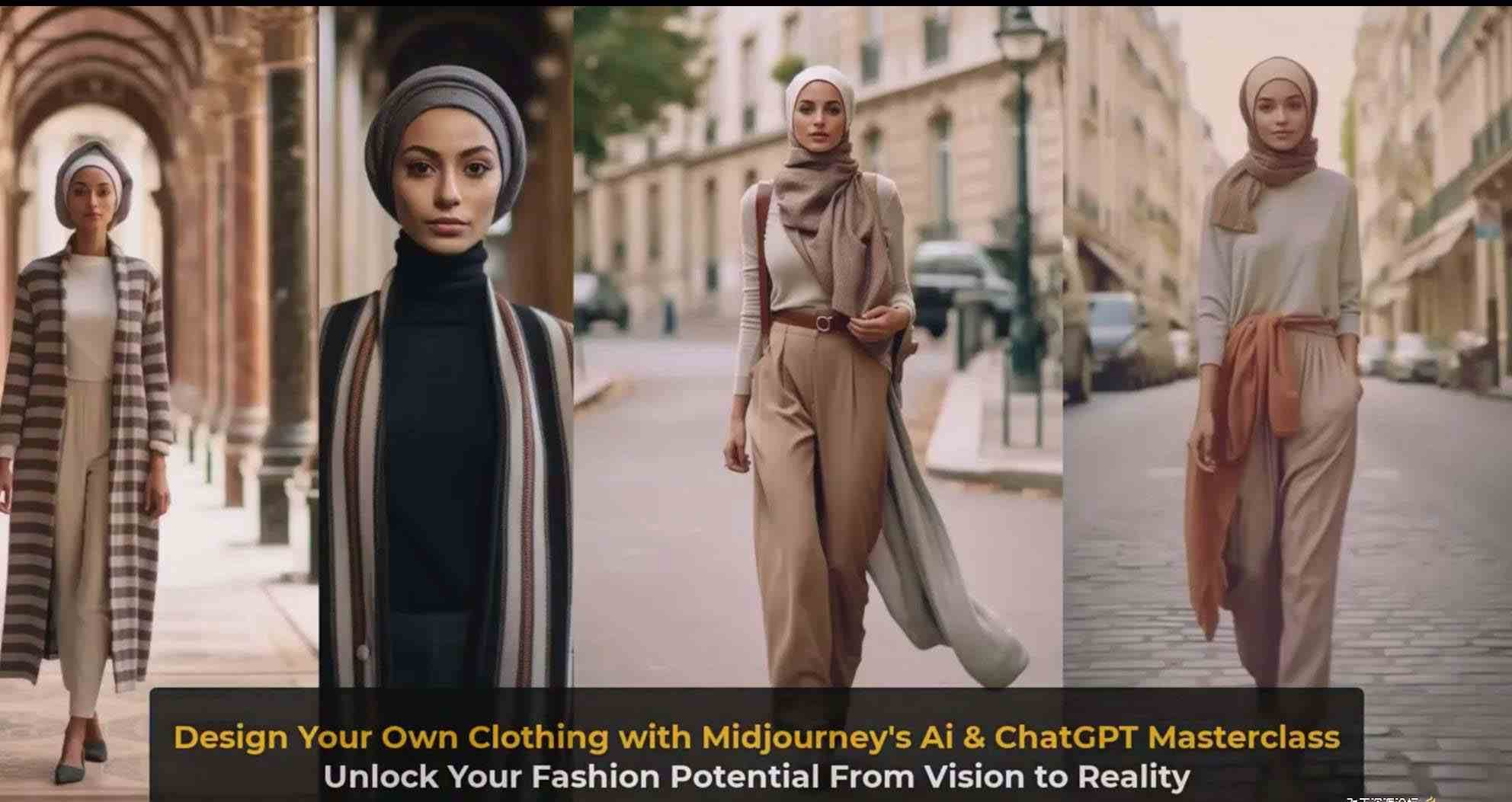 图片[12]-利用 Midjourneys Ai 人工智能设计自己的服装AI大师班-10节课-中英字幕-赛德副业库