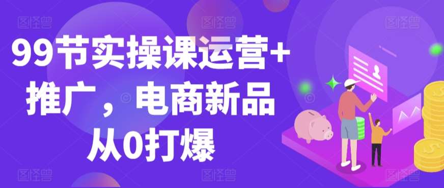 99节实操课运营+推广,电商新品从0打爆-赛德副业库