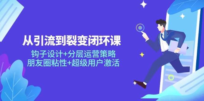 从引流到裂变闭环课:钩子设计+分层运营策略,朋友圈粘性+超级用户激活-赛德副业库