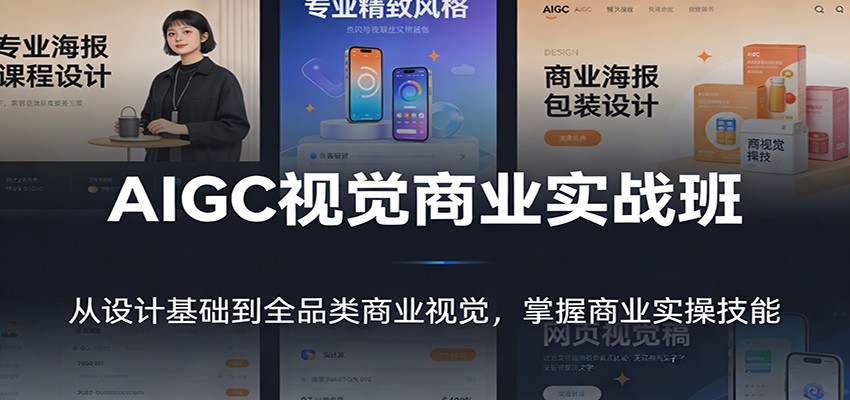 AIGC视觉商业实战班:从设计基础到全品类商业视觉,掌握商业实操技能-赛德副业库