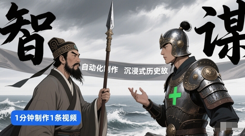 扣子工作流一键生成沉浸式历史故事，一天工作量，3分钟搞定-赛德副业库