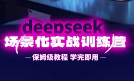DeepSeek场景化实战训练营，保姆级教程，学完即用，手把手教你用DeepSeek提升效率-赛德副业库