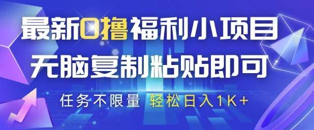 最新0撸福利小项目，抖音平台大放水，无脑复制粘贴 即可挣钱，任务不限量，轻松日入1K+【揭秘】-赛德副业库