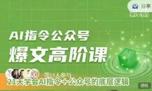Ai指令公众号高阶课，学会ai指令+公众号的底层逻辑-赛德副业库