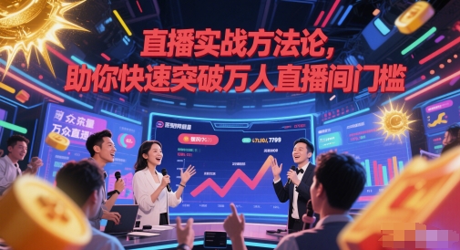 直播实战方法论，助你快速突破万人直播间门槛-赛德副业库