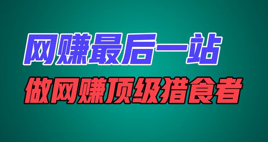 网赚最后一站，卖项目，做网赚顶级猎食者-赛德副业库
