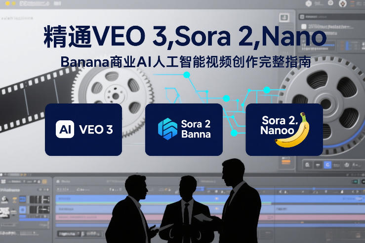 精通VEO 3,Sora 2,Nano Banana商业AI人工智能视频创作完整指南-赛德副业库