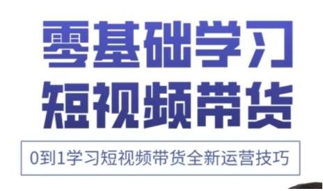 快手运营+高阶剪辑实战课，0到1学习短视频带货全新运营技巧-赛德副业库