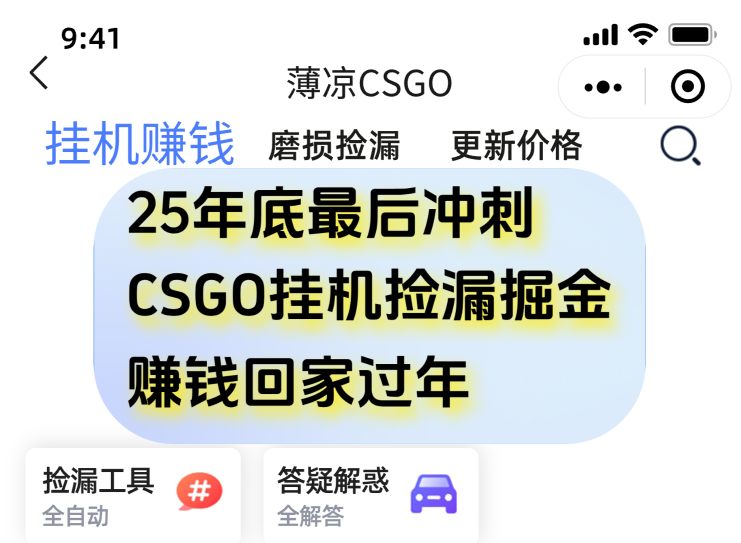 用CSGO游戏挂机捡漏掘金赚钱掘金，一部手机轻松日入500+-赛德副业库