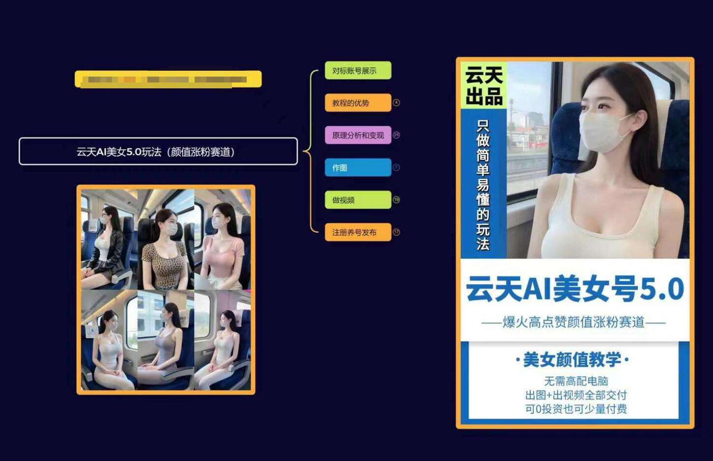图片[2]-云天AI美女号5.0，爆火高点赞颜值涨粉赛道-赛德副业库
