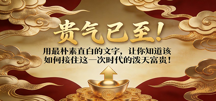 付费文章:贵气已至!用最朴素直白的文字,让你知道该如何接住这一次时代的泼天富贵!-赛德副业库