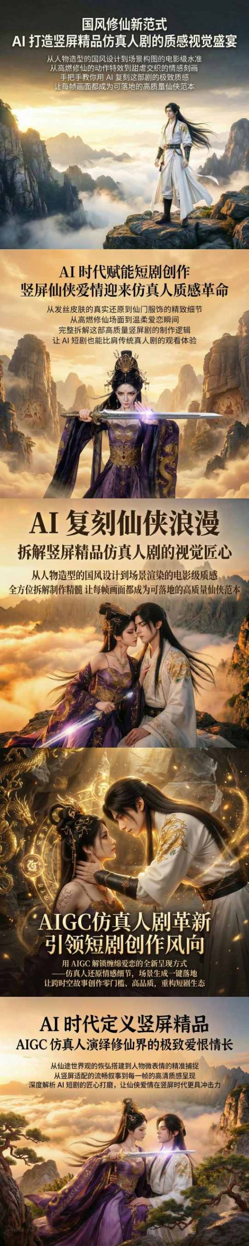 图片[2]-AIGC仿真人《合欢宗》短剧教学，用AIGC解锁缠绵爱恋的全新呈现方式，让跨时空故事创作零门槛、高品质，重构短剧生态-赛德副业库